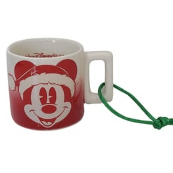 Starbucks Disney Mickey Face Coffee Mug Cup Ornament Red - Picture 7 of 7
